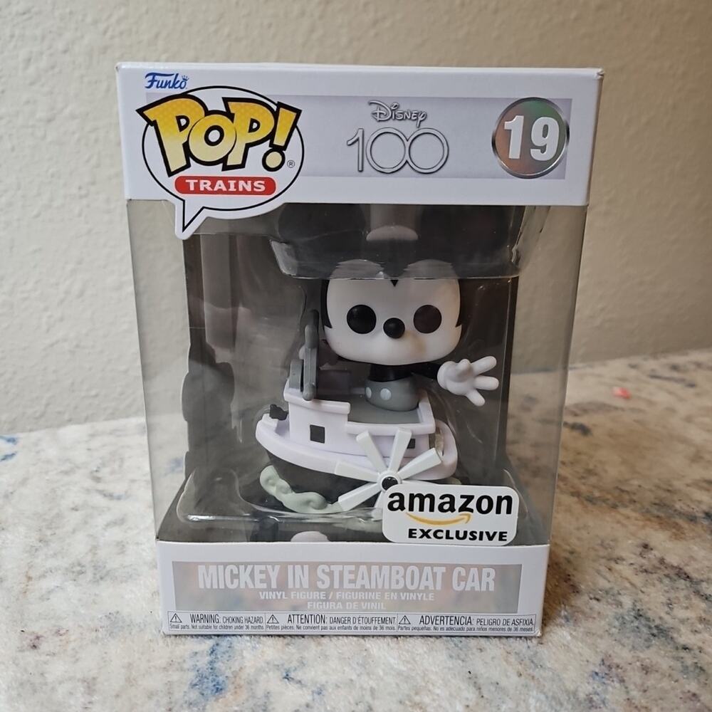 Funko Pop! Trains Mickey in Steamboat Car Disney 100 Amazon Exclusive #19